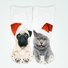 Chaussettes Femmes Décontracté Toutes Les Saisons Imprimé d'Animal image Polyester Fête Chaussette de cheville Régulier