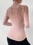 Chemisiers1 Femmes Décontracté Ombre Printemps / Automne Polyester Micro-élasticité Quotidien chaleur Meilleure vente Manches Longues