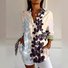 Chemises Décontracté Ethnique Printemps / Automne Polyester Aucune élasticité Ample Régulier Droit Régulier pour Femmes