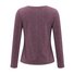 T-shirts Décontracté Plain Printemps / Automne Polyester Col V Micro-élasticité Quotidien Droit Régulier pour Femmes