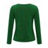 T-shirts Décontracté Plain Printemps / Automne Polyester Col V Micro-élasticité Quotidien Droit Régulier pour Femmes