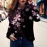 T-shirts Décontracté Ethnique Printemps / Automne Ample Jersey Régulier le Jour de la Saint-Valentin Droit Régulier pour Femmes