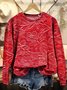 Sweat-shirts Femmes Décontracté Printemps / Automne impression en 3D Polyester Micro-élasticité Vacances Ample Régulier Régulier