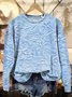 Sweat-shirts Femmes Décontracté Printemps / Automne impression en 3D Polyester Micro-élasticité Vacances Ample Régulier Régulier