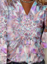 T-shirts impression en 3D Décontracté Printemps / Automne Aucune élasticité Coupe Régulière Manches Longues Régulier Droit T.-N.-L. pour Femmes