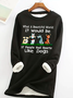 Sweat-shirts Femmes Décontracté Printemps / Automne Lettres de texte Tissu pelucheux/polaire granuleux Léger Manches Longues Col Rond Régulier Trapèze