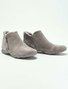 Rembourré de Coton Bottes Femme Rétro Plain Hiver Zip Faire la navette Bout Fermé Fausse Fourrure Caoutchouc Bottes classiques
