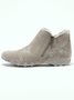 Rembourré de Coton Bottes Femme Rétro Plain Hiver Zip Faire la navette Bout Fermé Fausse Fourrure Caoutchouc Bottes classiques
