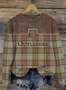 à Capuche Décontracté Printemps / Automne Lettres de texte Polyester Sweat-shirt à Capuche Micro-élasticité Manches Longues Régulier Régulier pour Femmes