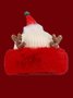 Bonnets Décontracté Bloc de Couleur Toutes Les Saisons Acrylique Poids lourd Vacances Fourrure Noël chaleur pour Femmes