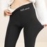Pantalons De Yoga Femmes Décontracté Plain Hiver Polyester Taille Moyenne Pantalon à la cheville Legging Élasticité moyenne en Toison