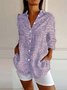 Chemises Femmes Décontracté Printemps / Automne impression en 3D Polyester Vacances Ample Manches Longues Régulier Régulier