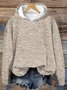 à Capuche Femmes Décontracté Floral Printemps / Automne Sweat-shirt à Capuche Micro-élasticité Quotidien Manches Longues Régulier Droit