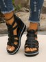 Mocassins Sexy Plain Toutes Les Saisons Forage à chaud Zip Talon de Bloc PU PU Caoutchouc pour Femmes