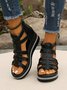 Mocassins Sexy Plain Toutes Les Saisons Forage à chaud Zip Talon de Bloc PU PU Caoutchouc pour Femmes