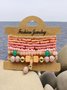 Bracelets Femmes Rétro Plain Toutes Les Saisons Roulotté Rendez-Vous multicouche Bracelet Acrylique