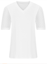 T-shirts Femmes Pois Polka Urbain Été Col V Micro-élasticité Journée Manches Courtes Régulier Droit