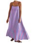 Robes Femmes Plain Urbain Été Col Carré Joint Fendu Micro-élasticité Ample Coton Et Lin Top Débardeur