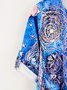 Robes Femme Fleuri Décontracté Hiver Polyester Léger Micro-élasticité Sports & Loisirs Genou H-Line