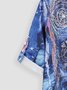 Robes Femme Fleuri Décontracté Hiver Polyester Léger Micro-élasticité Sports & Loisirs Genou H-Line