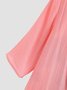 Ensembles deux pièces Décontracté Floral Printemps Léger Maxi Fibre de polyester Trois quarts Coupe H-Line pour femme