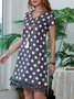 Robes Femme Imprimé Décontracté Été Léger Quotidien Fibre de polyester Grande taille Lâche H-Line