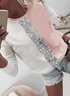 T-shirt Bloc de Couleur Décontracté Printemps Col Rond Léger Micro-élasticité Mélange de Coton Regular H-Line pour Femme