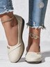 Chaussures à Tige Basse Femmes Décontracté Toutes Les Saisons Lettres de texte Quotidien à Talon Plat à Enfiler Chaussures à Tige Basse PVC EVA