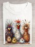 T-shirts Femmes Décontracté Turquie Été Coton Quotidien Ample Manches Courtes Élasticité moyenne Oui