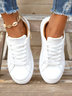 Chaussures de skate Femmes Décontracté Plain Toutes Les Saisons Quotidien à Enfiler Bout Rond Coton PU Caoutchouc
