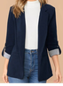 Blazers Femmes Décontracté Bloc de Couleur Printemps / Automne Polyester Naturel Aucune élasticité Ample Faire la navette Manches Longues