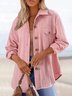 Blousons Femmes Décontracté Plain Printemps / Automne Aucune élasticité Quotidien Meilleure vente Droit Régulier Col de Chemise