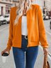 Blousons Décontracté Plain Automne Sweat-shirt à Capuche Naturel Micro-élasticité Quotidien Régulier Épaissi pour Femmes