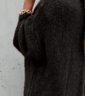 Cardigans Décontracté Plain Hiver Quotidien Dentelle Manches Longues Laine/Tricot Épaissi Élasticité moyenne pour Femmes