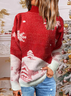 Pulls Femmes Décontracté Printemps / Automne Noël Micro-élasticité Ample Noël Manches Longues Régulier Régulier