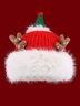 Bonnets Décontracté Bloc de Couleur Toutes Les Saisons Acrylique Poids lourd Vacances Fourrure Noël chaleur pour Femmes