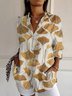 Chemises Femmes Décontracté Ethnique Printemps / Automne Polyester Aucune élasticité Ample Régulier Régulier Col de Chemise