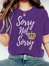 T-shirts Femmes Rétro La peinture Été Coton Coupe Régulière Manches Courtes Col Rond Régulier Trapèze