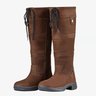 Rembourré de Coton Bottes Femme Rétro Hiver Coutures contrastées Polyester Bottes de Neige Cuir Talon de Bloc Bout Rond à Enfiler
